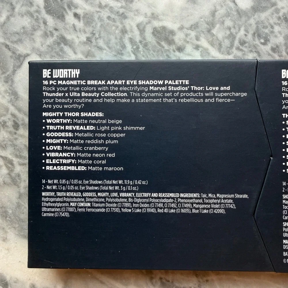 Ulta Beauty Marvel Studios' Thor Love Thunder 16 PC Magnetic Eye Shadow Palette